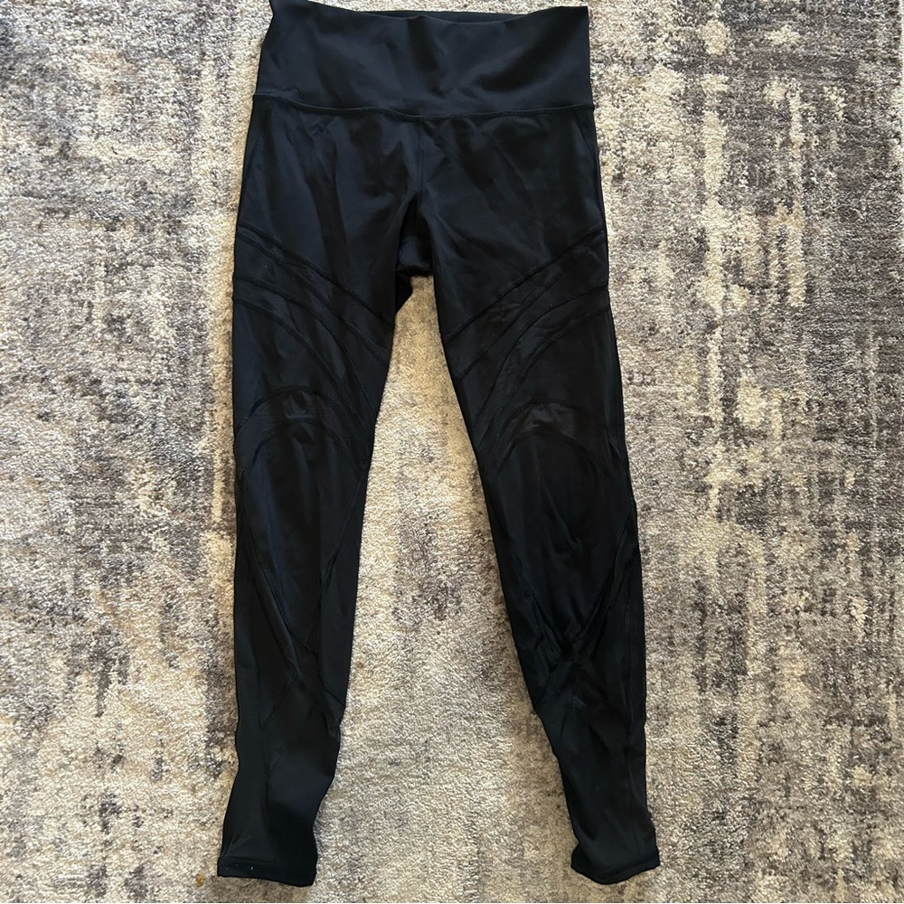 Lululemon / Wunder Under High-Rise Mesh Leggings Black size 10